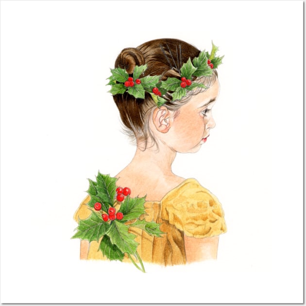 Victorian pretty girl Wall Art by Patrizia Donaera Illustration